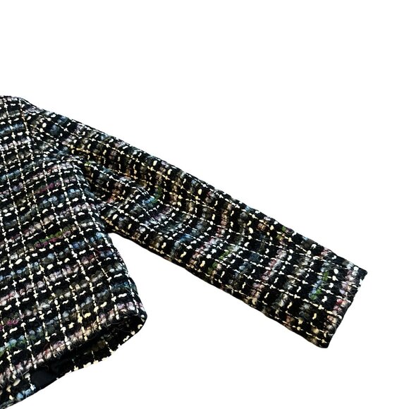 Iro Juane Jacket Open-Front Blazer Black Multi-Color Tweed Size 40 Large NWT NEW - Picture 11 of 14